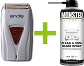 Andis Scheerapparaat Profoil Lithium Titanium Foil Shaver+ Monster Clippers Clean & Cool Blade Spray