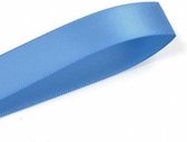 Satijn Lint 10mm (1cm) | Satijnlint | Blauw (337) | Luxe Dubbelzijdige Kwaliteit | Rol van 22,85 Meter