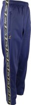 Australian broek met zwarte bies Cosmo blue en 2 ritsen maat S/46