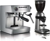 Graef Handmatige Espressomachine ES85 + Koffiemolen CM800