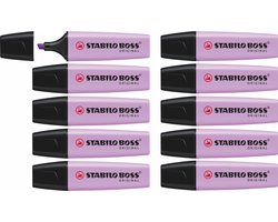 STABILO BOSS ORIGINAL Pastel - Markeerstift - Lila Blush - Doos 10 stuks