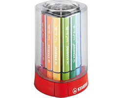 STABILO Trio Scribbi - Ergonomische Viltstift - Onverwoestbaar Door Meeverende Schrijfpunt - Box Met 12 Kleuren