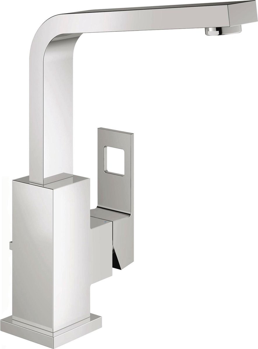 GROHE Eurocube Wastafelkraan - Hoge uitloop - Met trekwaste - Chroom - AquaCalibrator