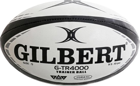 Ballon de Rugby Gilbert - blanc / noir | bol