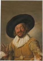 De Vrolijke Drinker - Frans Hals | 40 x 60 CM | Canvasdoek voor buiten | Schilderij | Outdoor | Tuindoek