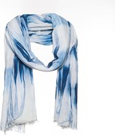 Sjaal blauw - Tie Dye - 100% Katoen