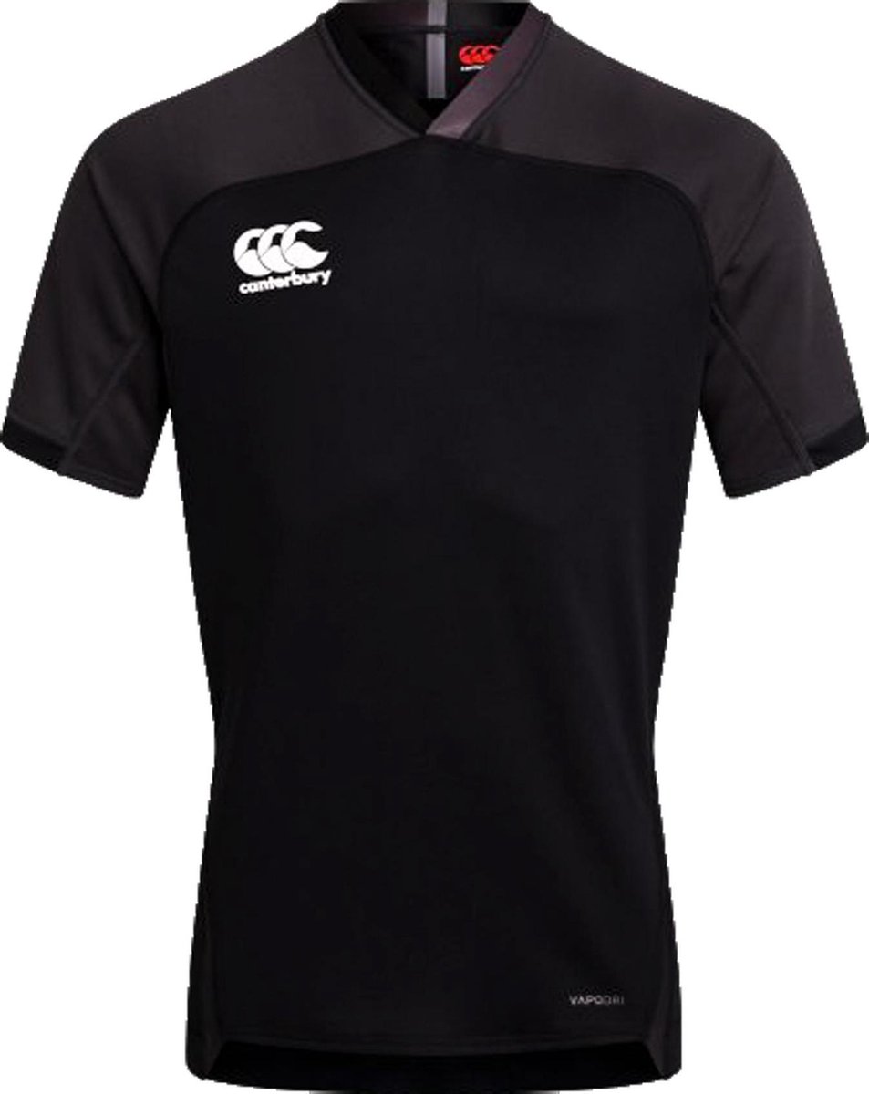 Canterbury Sportshirt - Maat XXL - Mannen - zwart/donkergrijs/wit