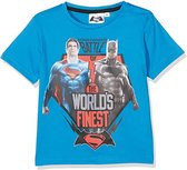 DC Batman vs Superman - T-shirt - Model "Battle Of The World's Finest" - Blauw - 116 cm - 6 jaar - 100% Katoen