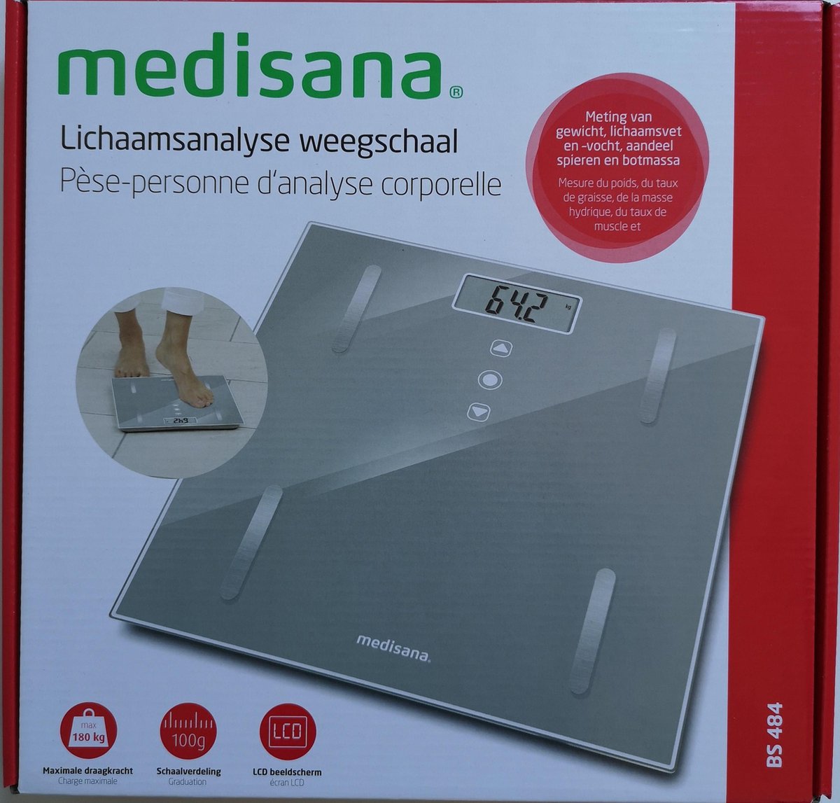 Gloed Executie nauwkeurig Medisana BS 484 - Lichaamsanalyseweegschaal | bol.com