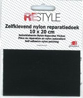 Reparatiedoek Zelfklevend - Nylon - Zwart - 10 x 20 cm