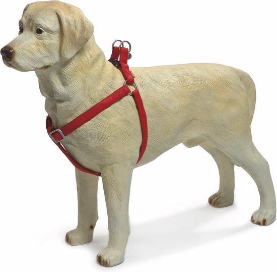 Beeztees - Hondentuig - Mac Leather - Rood - 60-100 cm