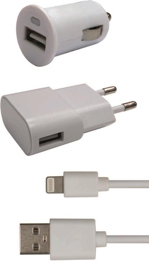 Soundlogic Apple Lightning Oplader - Set van Autolader - Adapter - Kabel |  bol.com