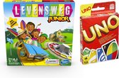 Spelvoordeelset Levensweg Junior - Bordspel & Uno - Kaartspel