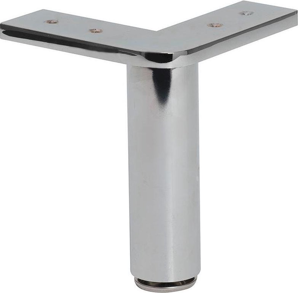 FLE - Stalen meubelpoot chroom hoek 13 bij 13 cm en hoogte 15 cm