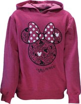 Minnie Mouse Kids Hoodie Sweater Trui Donker Roze - Officiële Merch
