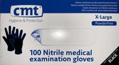 Medische handschoenen Zwart - Extra Large - Nitril - Poedervrij 100 stuks