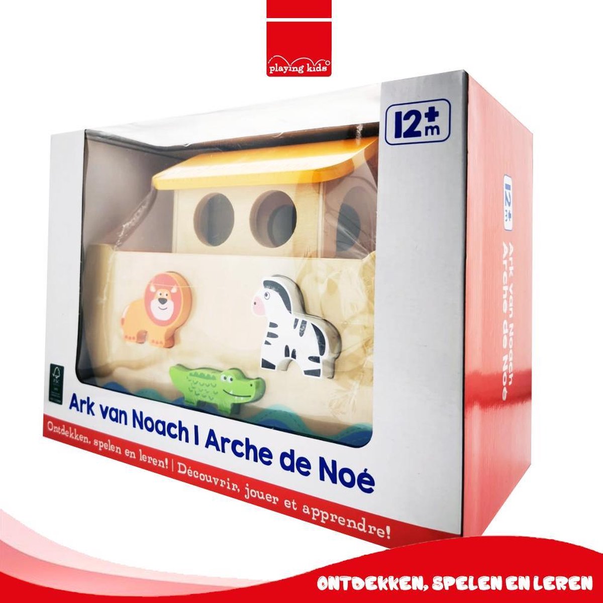 Playing Kids 12m+ Kindveilig Houten Speelgoed Boot - Ark Van Noach | bol.com