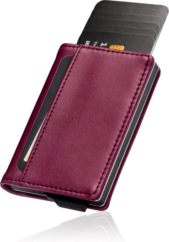 SAETTI Wallet Porte-cartes de Luxe Porte-cartes Porte-cartes de crédit unisexe SAETTI Rouge