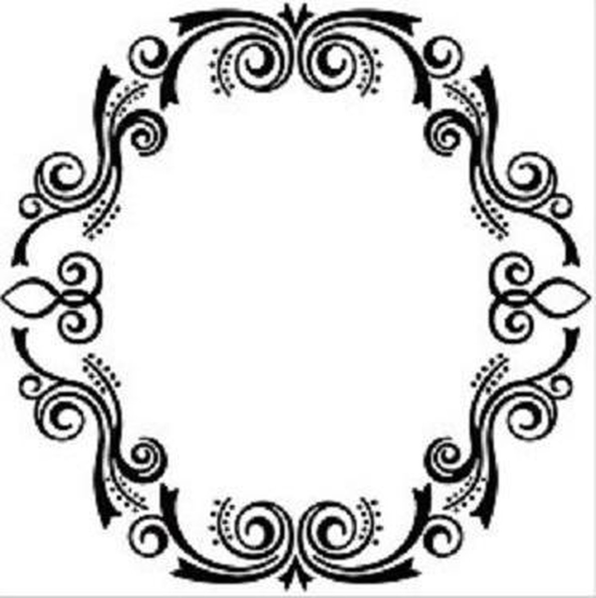 EFE012 Nellie Snellen - Embossingfolder - Oval frame 2 - swirls - kader en frame - embossingmal