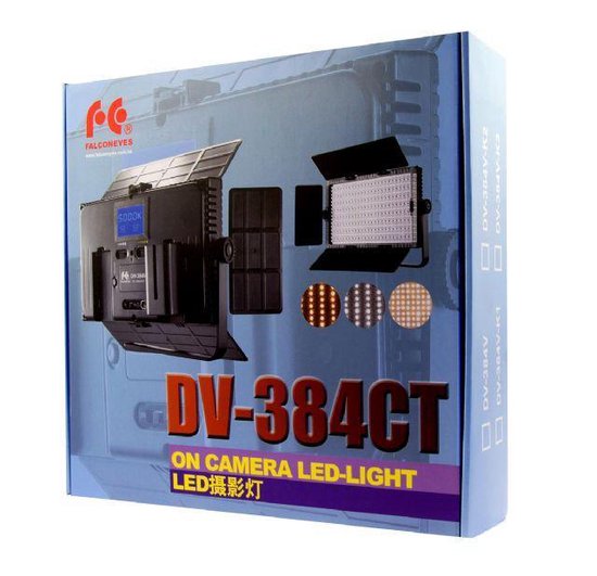 Falcon Eyes LED Lamp Set Dimbaar DV-384CT-K2 incl. Accu | bol.com