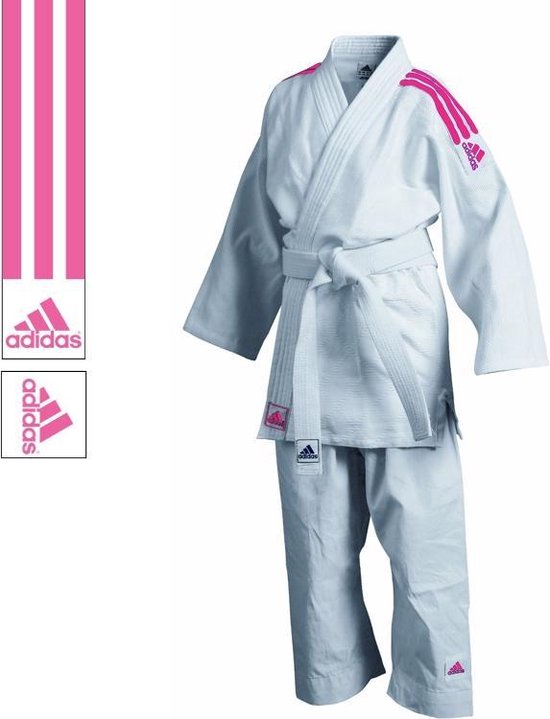 Adidas Judopak J350 Club Wit/Roze 180cm - adidas