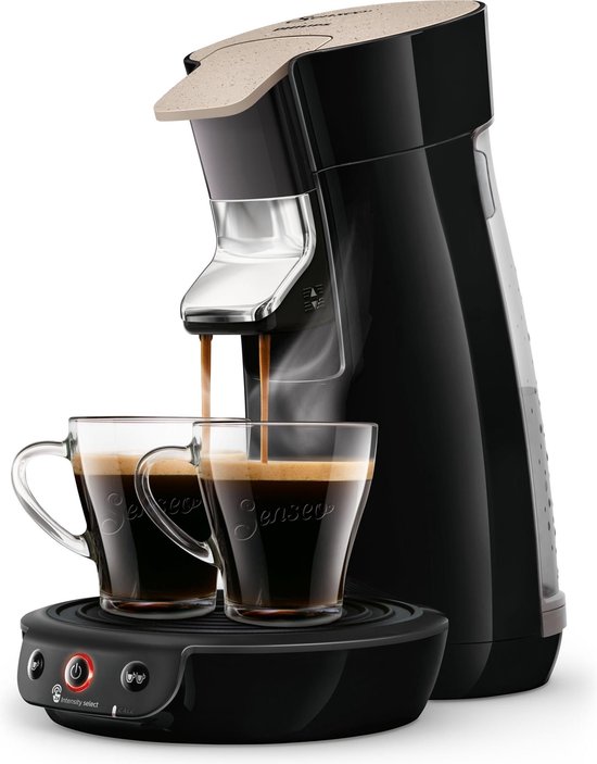 Begrip een experiment doen Touhou Philips Senseo Viva Café Eco-model HD6562/35 - Koffiepadapparaat -  Zwart/Beige | bol.com