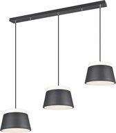 LED Hanglamp - Trion Barnaness - E14 Fitting - 6-lichts - Rond - Mat Zwart - Aluminium - BES LED