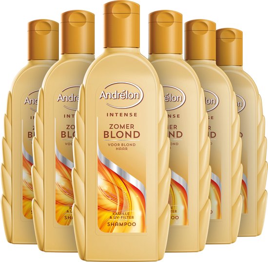 Bijproduct terugvallen overzee Andrélon Zomerblond Shampoo 6 x 300 ml - Voordeelverpakking | bol.com