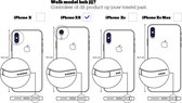 iPhone Xr  - hoesje met Tempered Glass achterkant bescherming - ESR - Zwart - Mimic