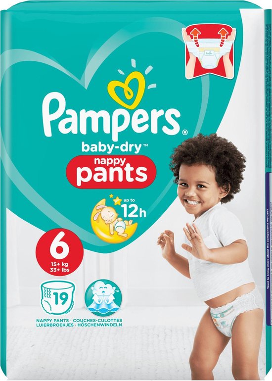 Naleving van Dor Mauve Pampers Baby-Dry Pants - Maat 6 (Extra Large) 15+ kg - 19 Stuks -  Luierbroekjes | bol.com
