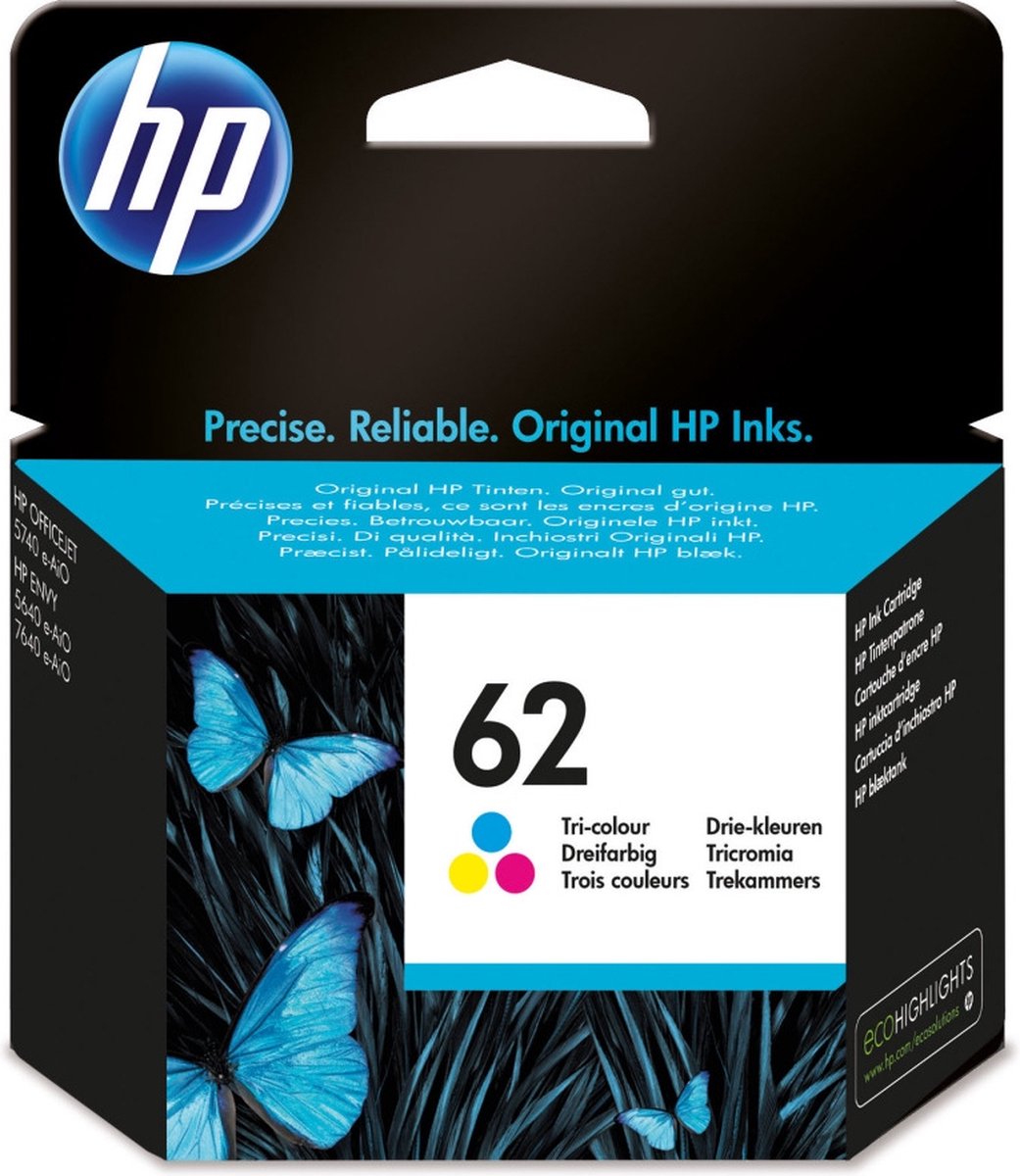 HP 62 - Inktcartridge / Kleur (C2P06AE)