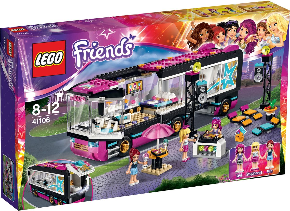 LEGO Friends Popster Toerbus - 41106 | bol.com