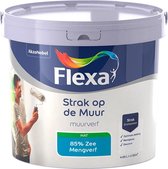 Flexa Strak op de muur - Muurverf - Mengcollectie - 85% Zee - 5 Liter