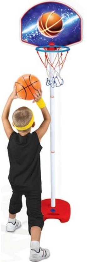 Dede Basketbalstandaard - in hoogte verstelbaar - Vanaf 3 jaar - GRATIS Basketbal