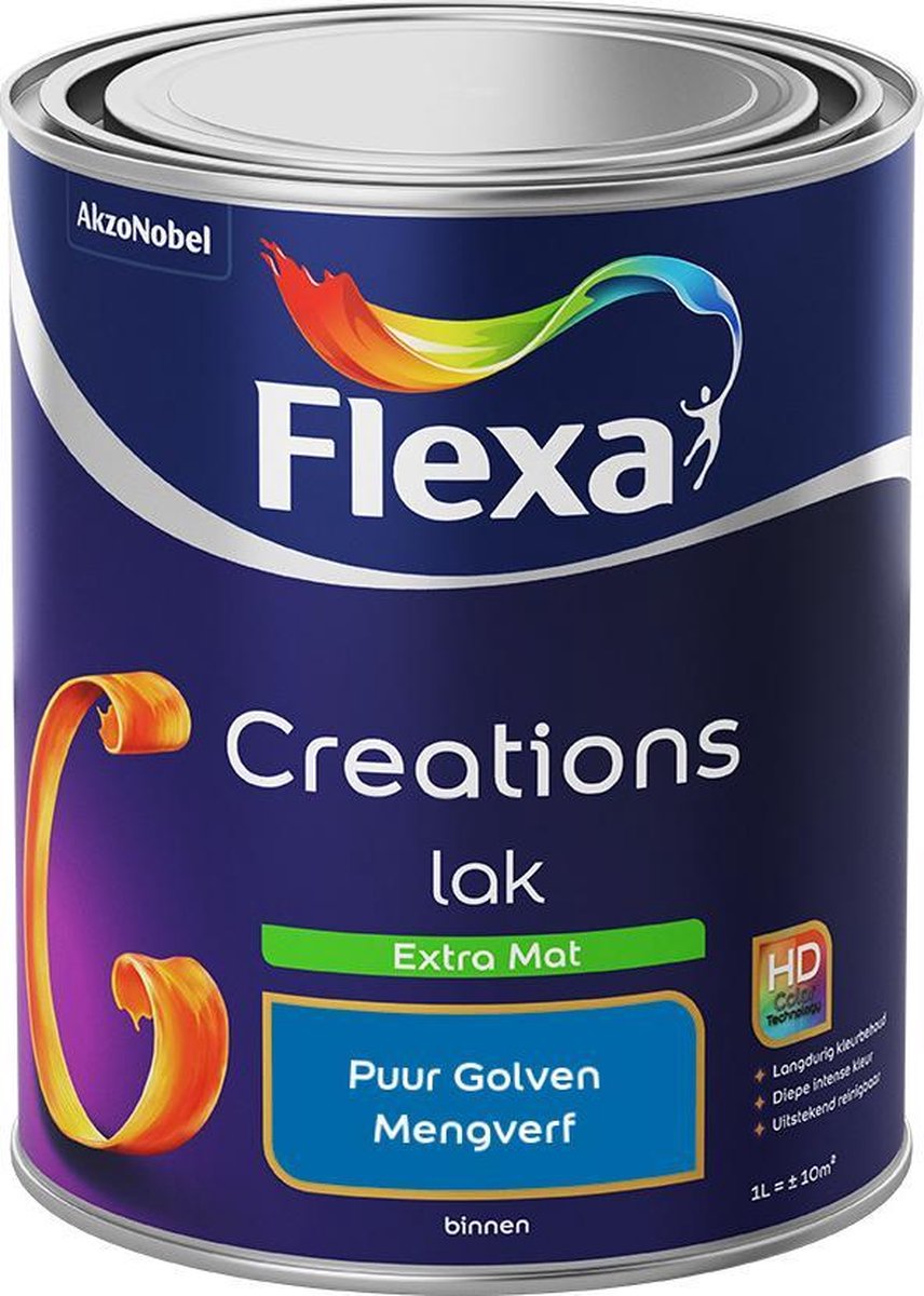 Flexa Creations - Lak Extra Mat - Mengkleur - Puur Golven - 1 liter