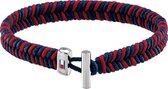 TJ Braided Bracelet SS/Red/Navy