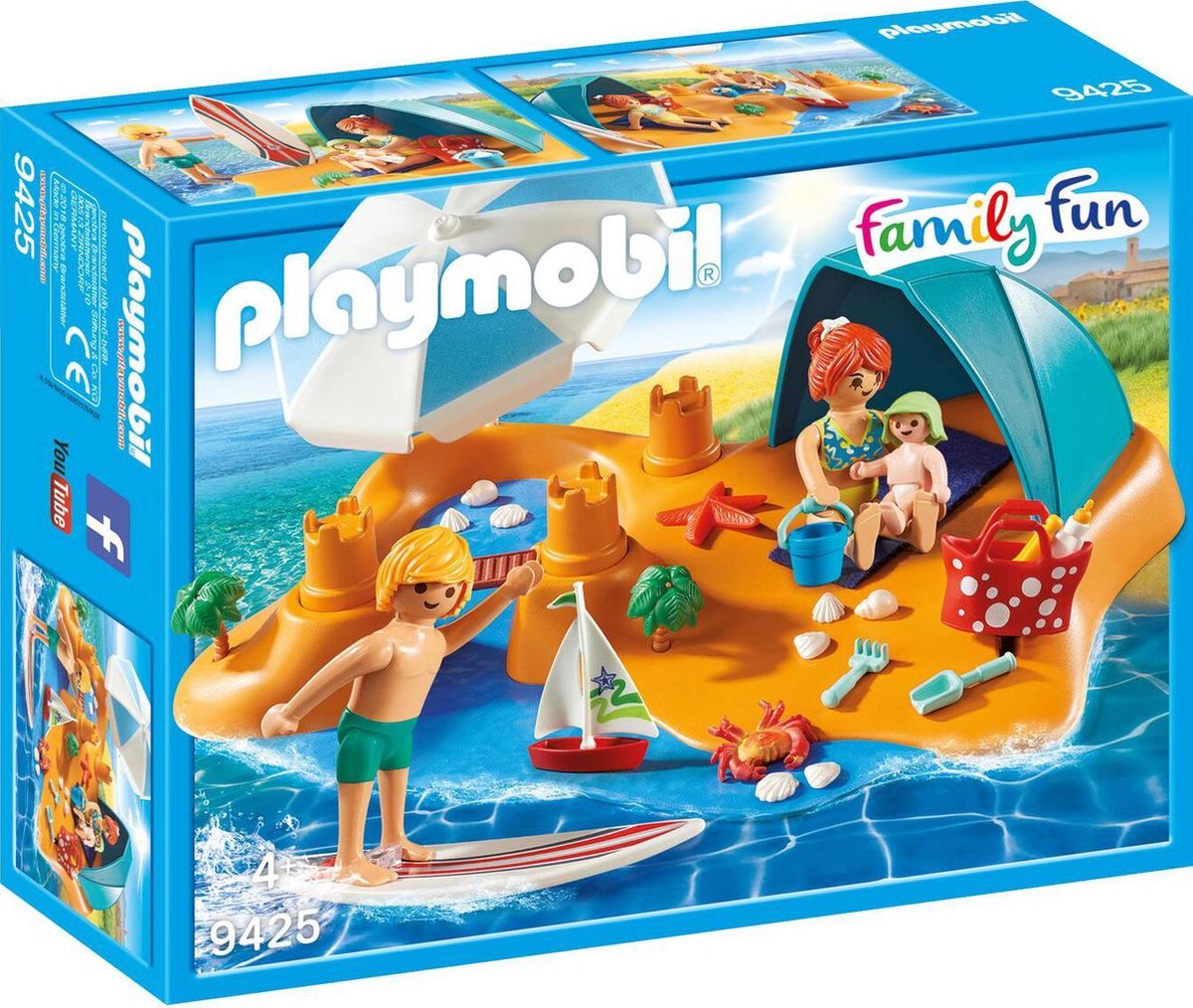 Afbeelding van product PLAYMOBIL Family Fun Familie aan het strand - 9425