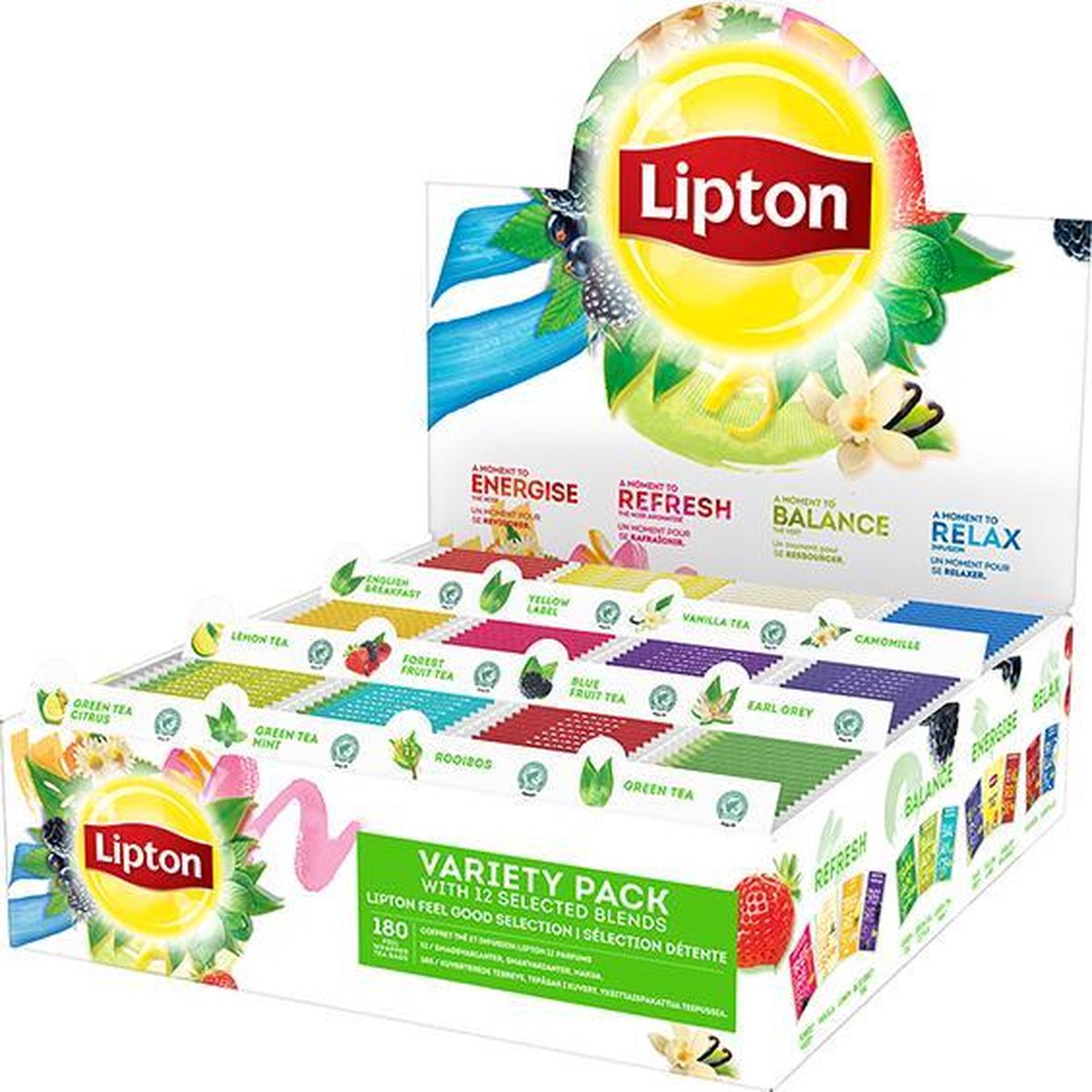 Lipton Feel Good Selection Thee Assortimentsdoos - 12 x 15 zakjes