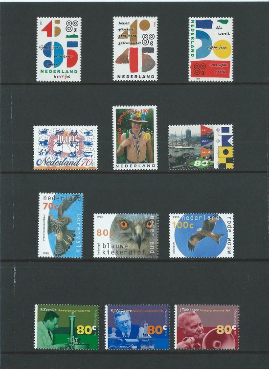Thumbnail van een extra afbeelding van het spel Nederland Jaarcollectie Postzegels 1995