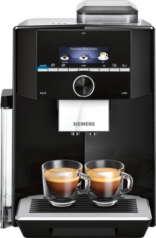 analoog feedback Site lijn Siemens EQ.9 S300 TI923309RW - Volautomatische espressomachine - Zwart |  bol.com