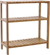 MIRA Home Stellingskast – Wandplank – Basic – Bamboe – Bruin - 60x26x66