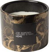 Gusta home kaars ø10,5 cm zwart goud