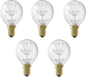 5 stuks Calex Pearl LED Kogel E14 1W 20leds 2100K