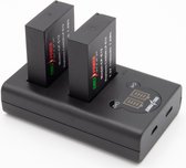 ChiliPower LP-E12 USB Duo Kit geschikt voor Canon - Camera accu set, 2 accu's en dubbellader