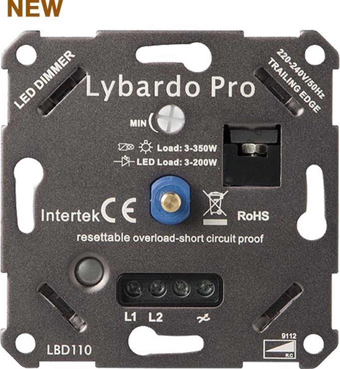 Lybardo ITEC 3200W Pro LED Dimmer Fase Afsnijding