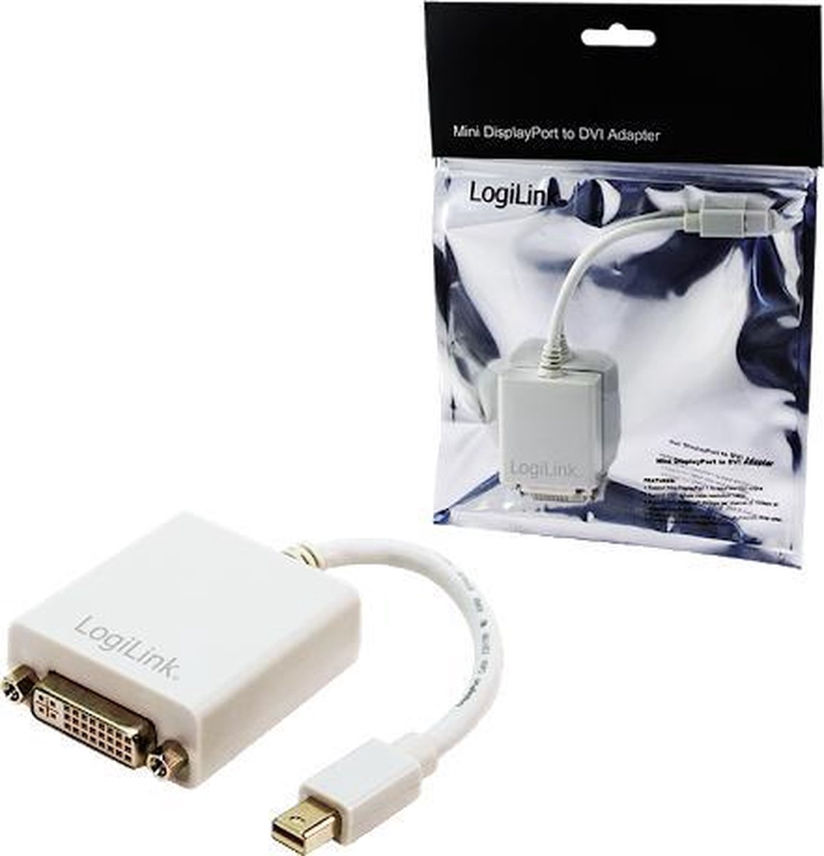 LOGILINK - monitorkabel - CV0037B - Adapter DisplayPort mini <> DVI-D