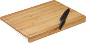 Relaxdays snijplank bamboe - aanrechtplank - werkblad - met saprand - plank - broodplank
