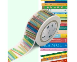 foto van MT Masking tape Books - 2,3 cm x 7 meter - Washi tape met boeken