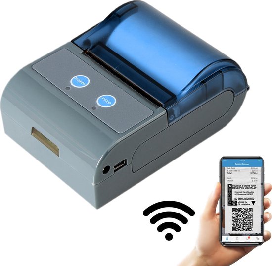 hoogte mechanisme Behandeling Labelprinter Bluetooth – Bluetooth Bonprinter – Kassabon Printer –  Labelprinters 58mm... | bol.com