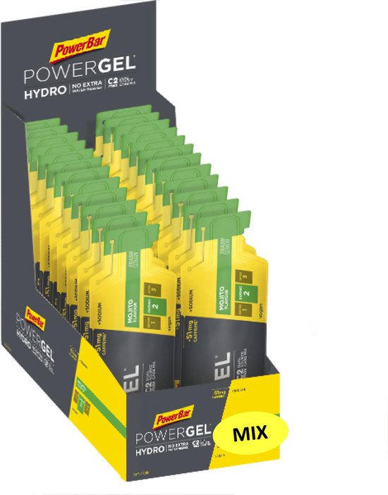 Powerbar PowerGel Hydro Mixed 24x67ml (oa met cafeïne)